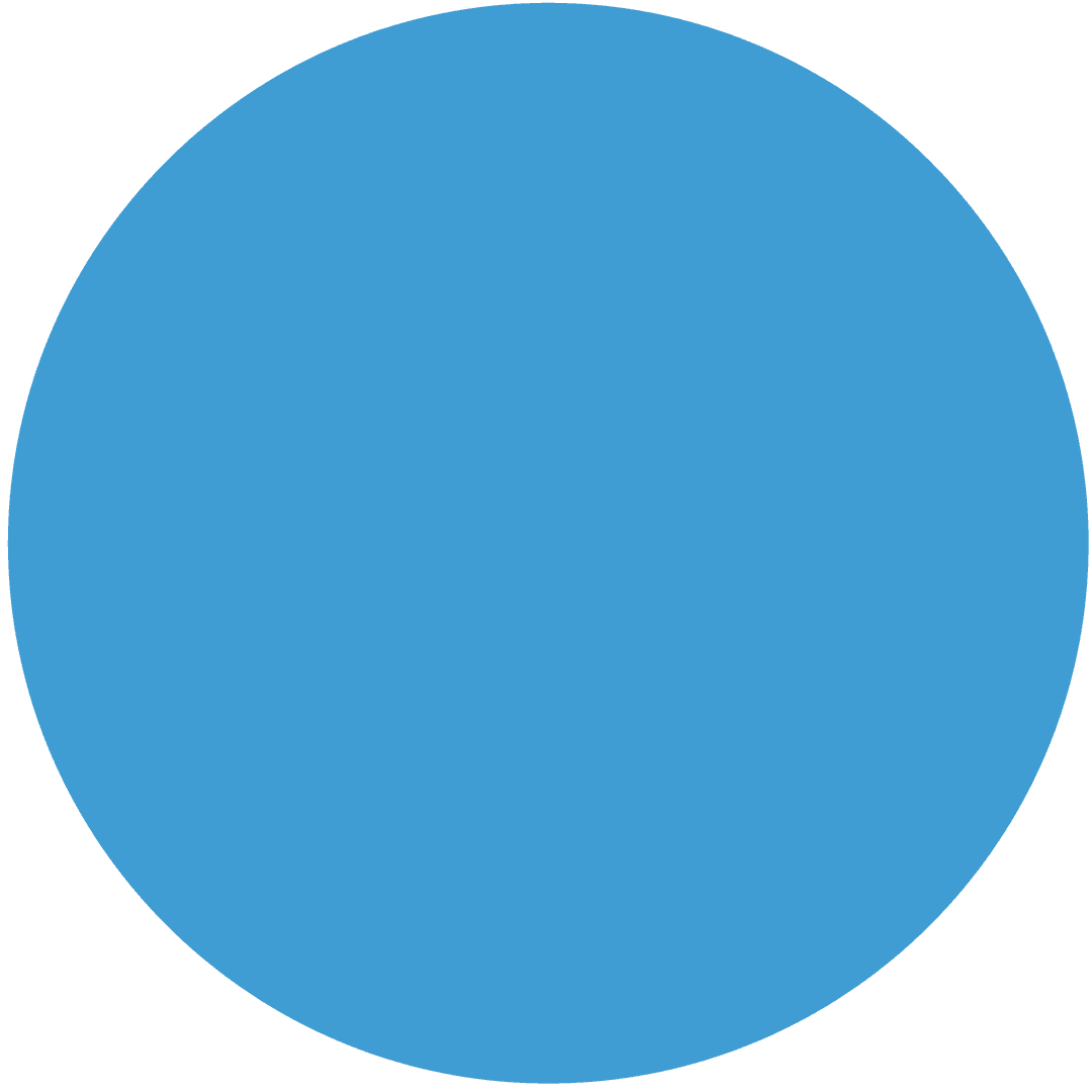 Large Blue Circle Isolated on Transparent Background Design