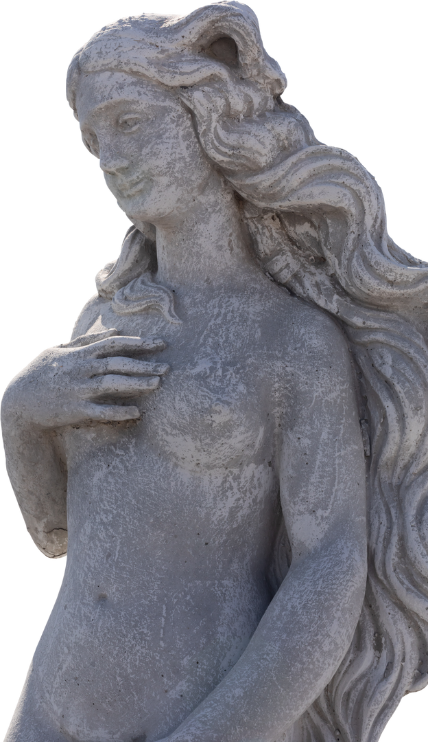 Classical Style Weathered Sculpture of Naked Woman, Transparent Background - Download Free Stock Images Pikwizard.com