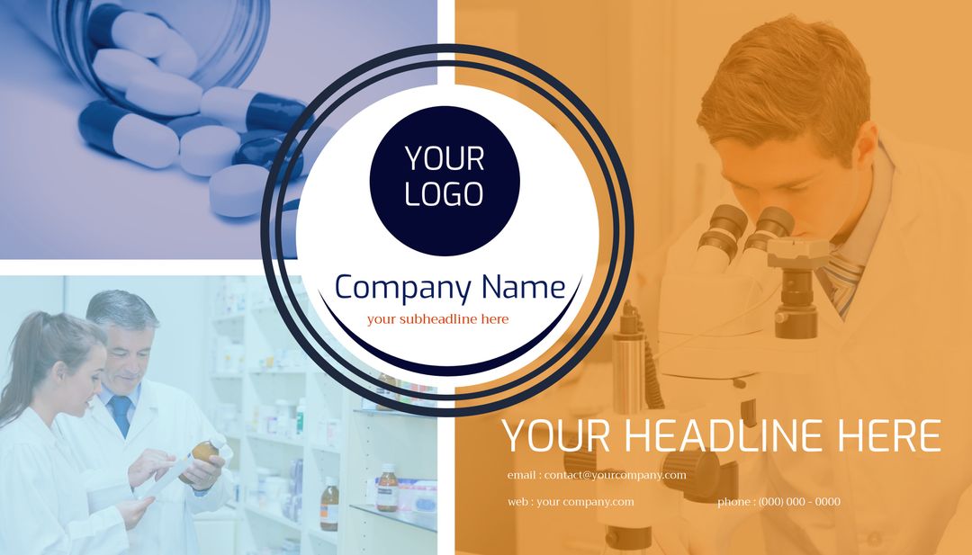 Pharmaceutical Company Presentation Template Highlighting Innovation