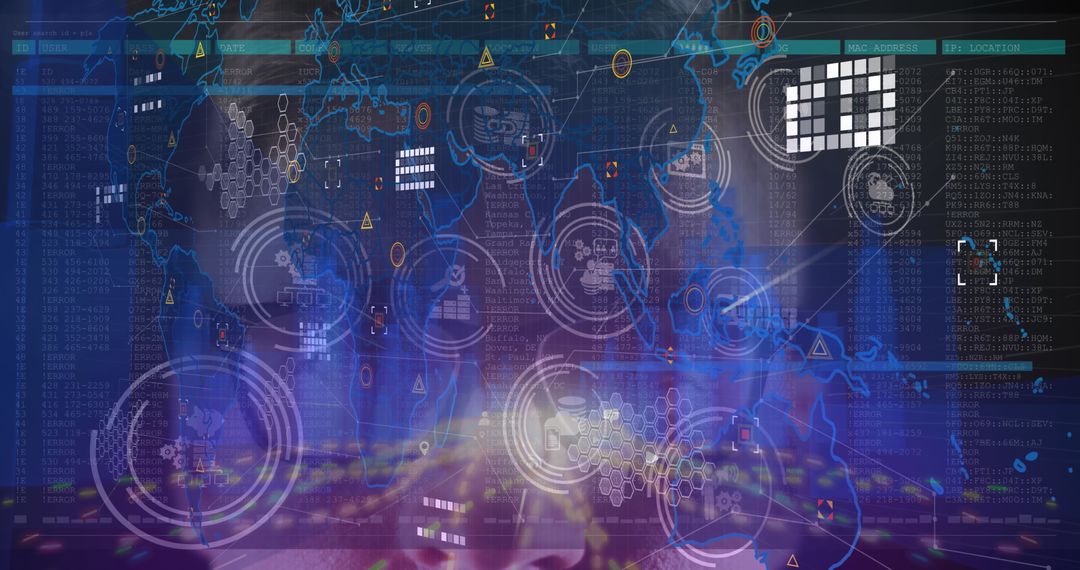Dynamic Network Visualization with World Map Overlay