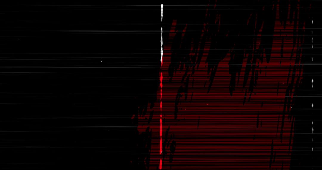 Abstract Black and Red Digital Lines Art