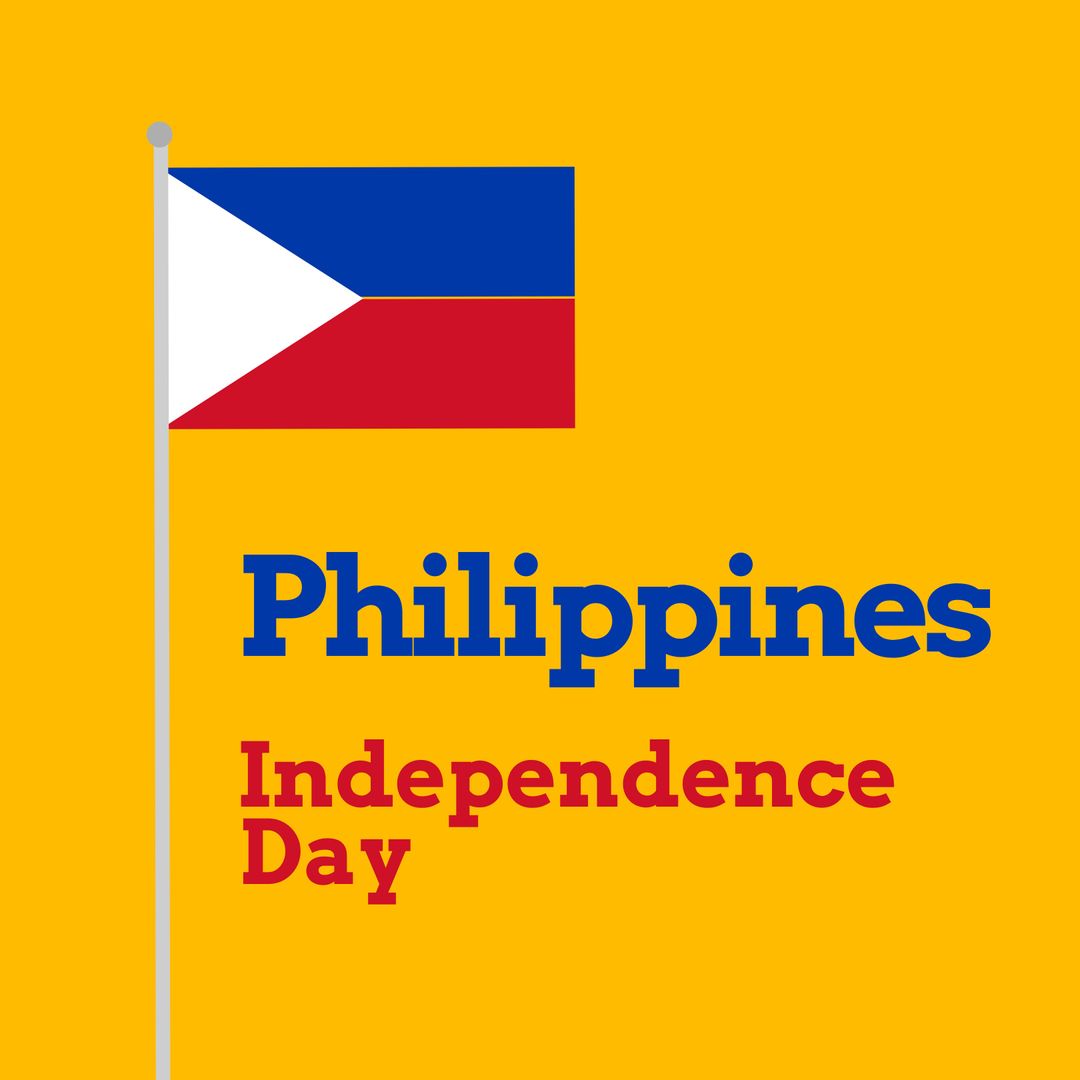 Philippines Independence Day Celebration with National Flag Design