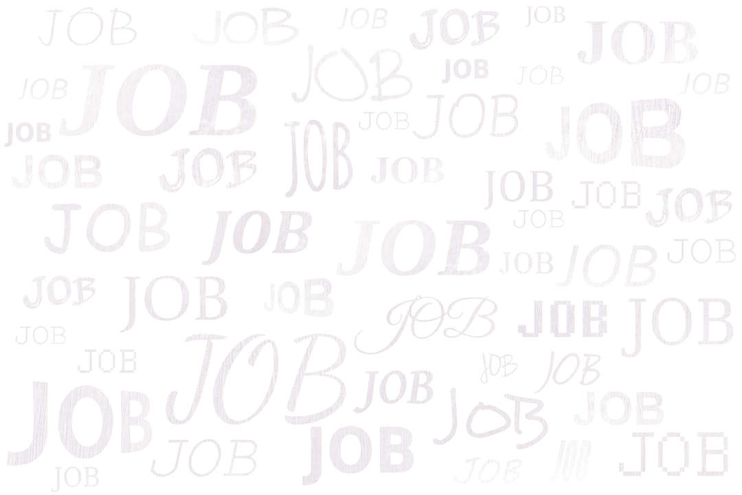 Job Text Mix Design on Transparent Background for Employment Themes