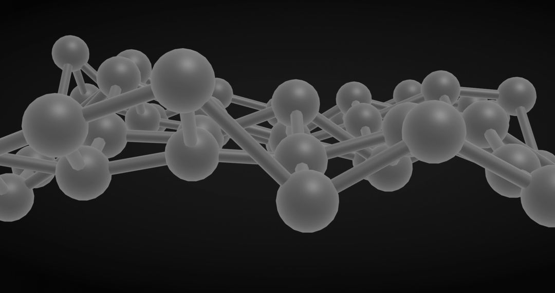 Dynamic Network of Connections Against Dark Background