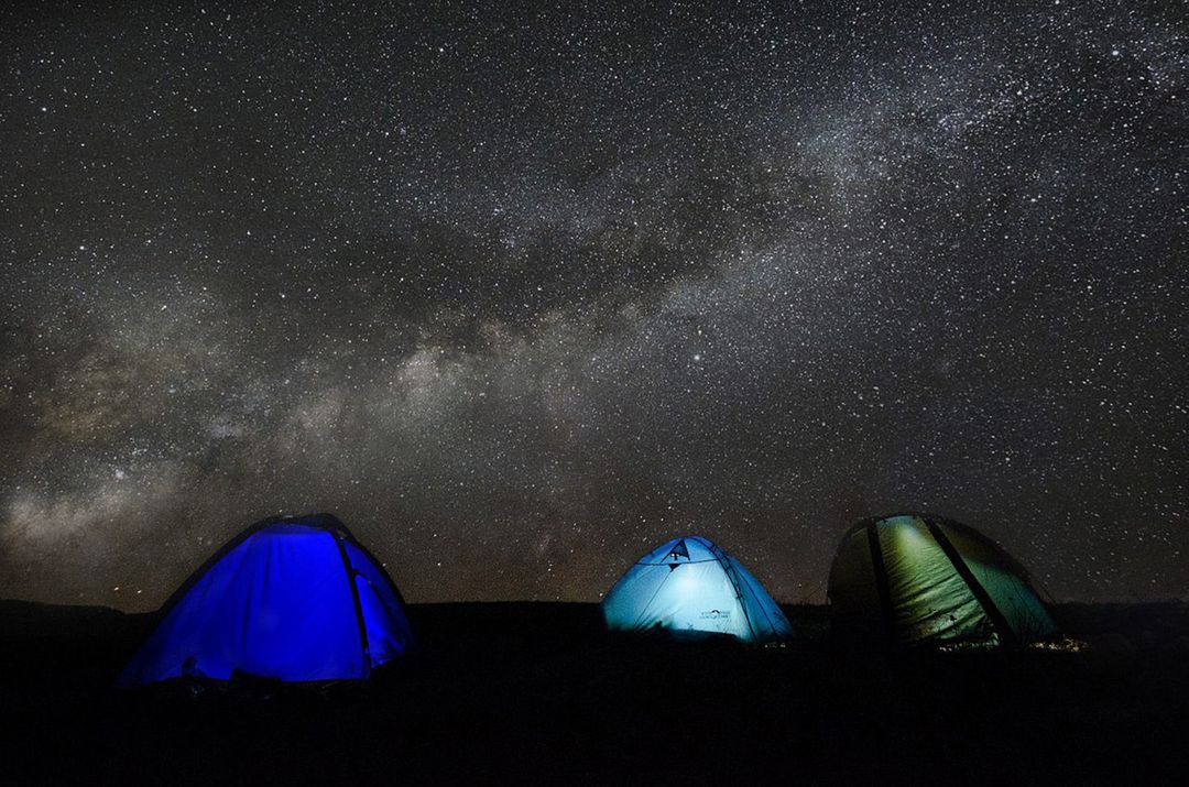 Tents Under Starry Sky and Milky Way - Free Images, Stock Photos and Pictures on Pikwizard.com