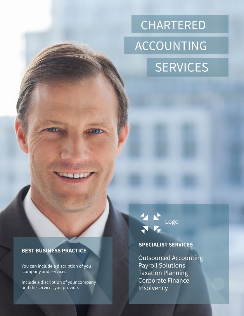 Confident Businessman for Professional Service Promotion