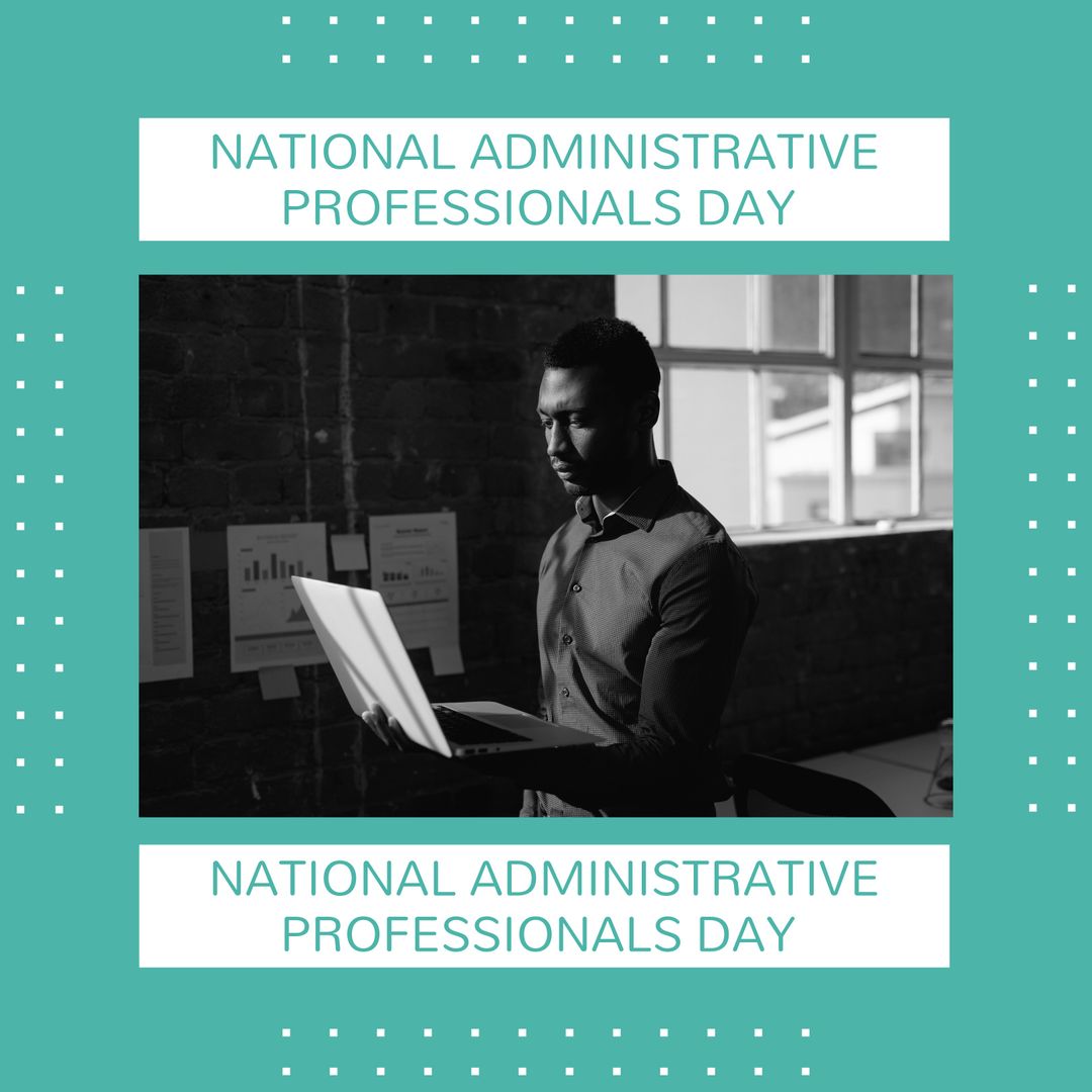 Businessman Engaged in Work for National Administrative Professionals Day
