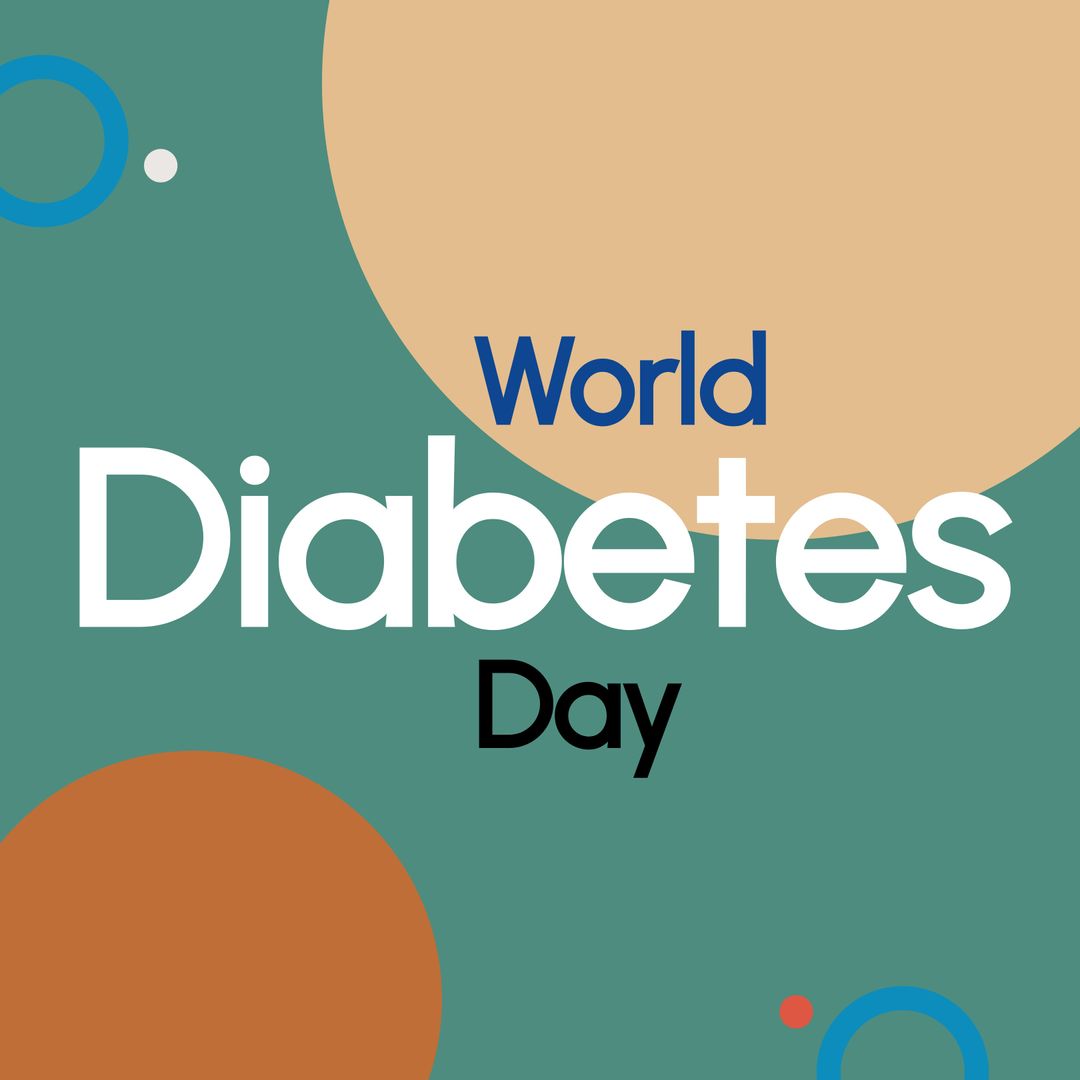 World Diabetes Day Awareness Design with Abstract Background