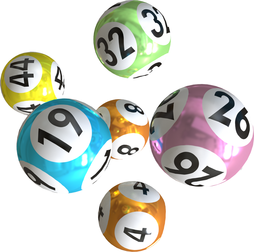 Transparent background of colorful lottery balls with numbers - Download Free Stock Images Pikwizard.com