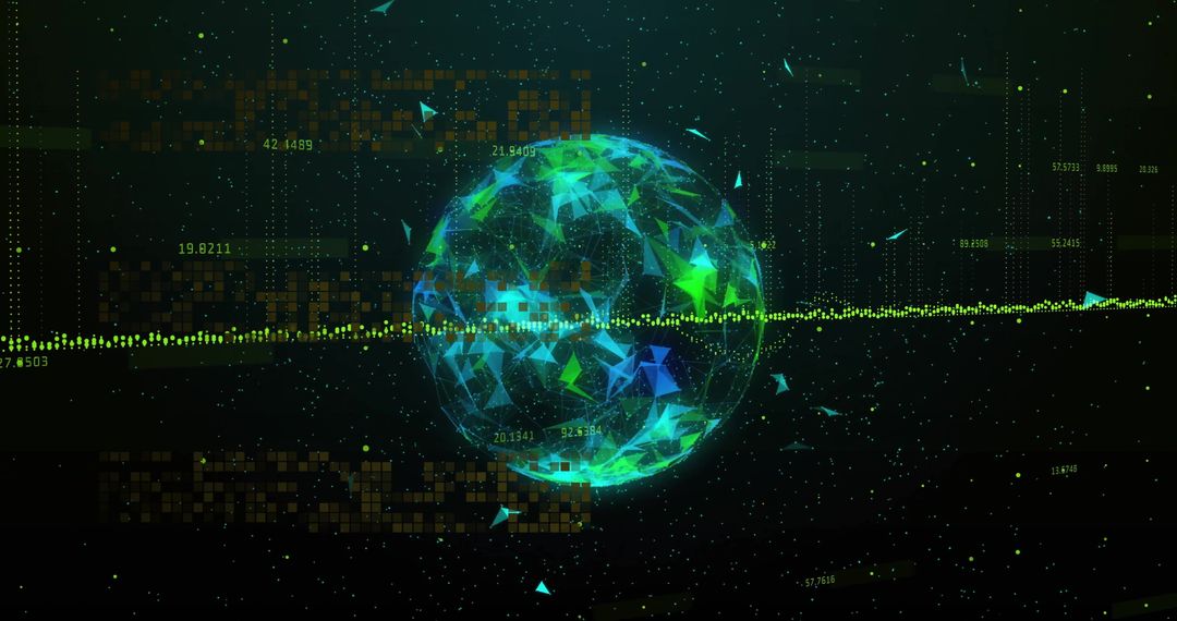Digital data sphere with global network connections