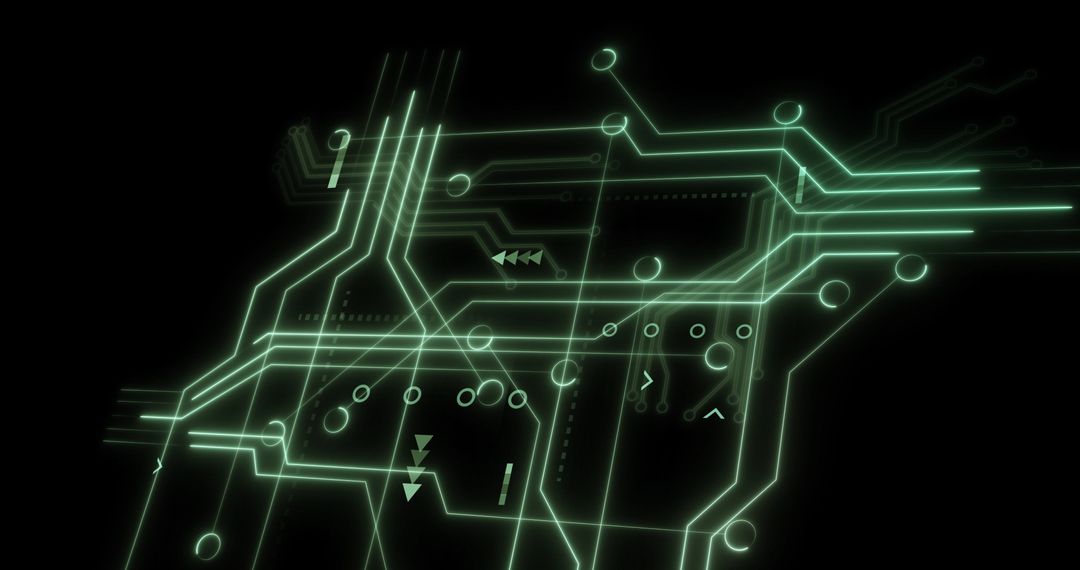 Futuristic Circuitry and Connections Digital Concept