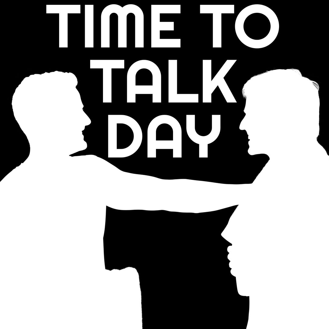 Silhouette of Two People Promoting Open Conversations and Dialogue