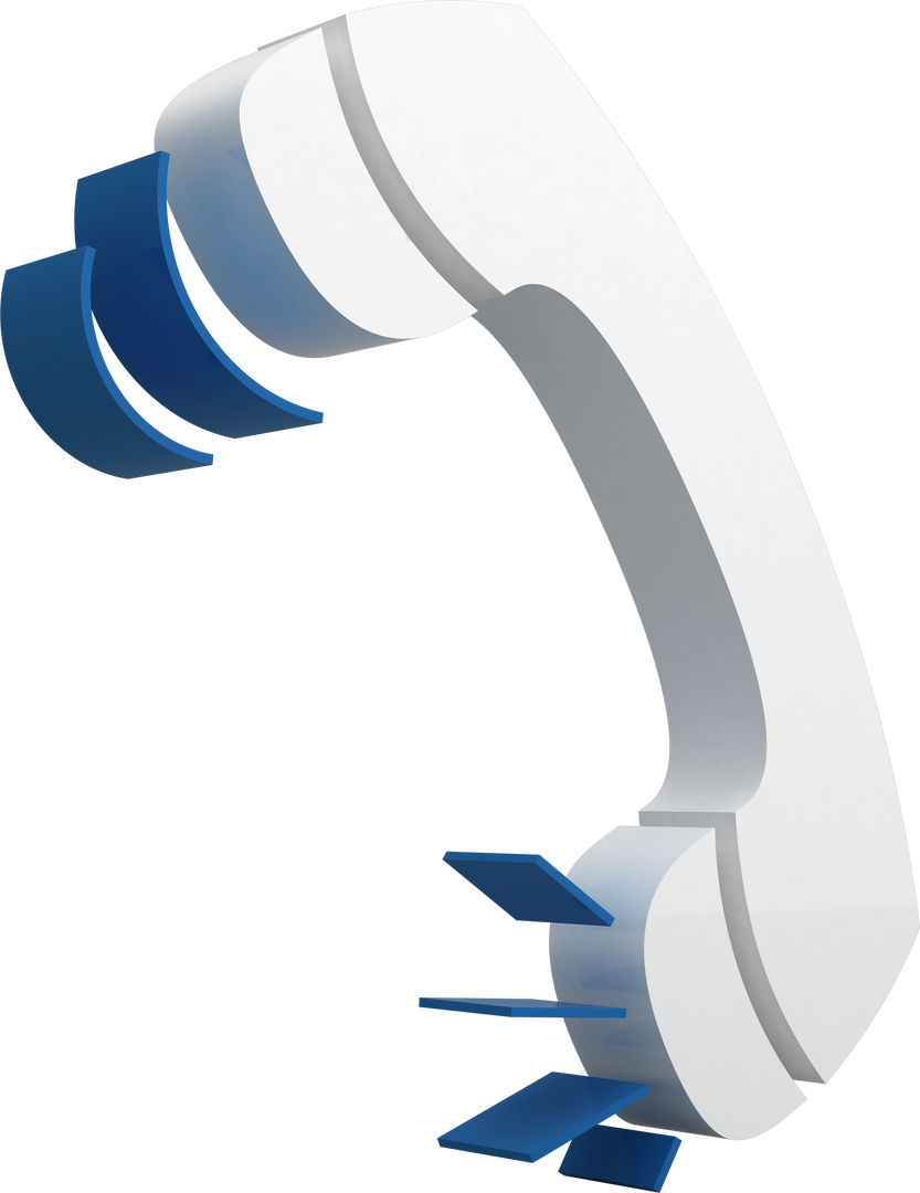 Transparent Telephone Receiver Symbol Icon on White Background - Download Free Stock Images Pikwizard.com