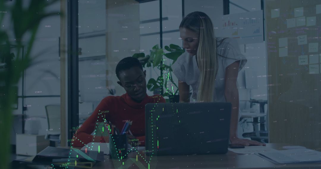 Collaborative Office Environment with Diverse Colleagues and Technology