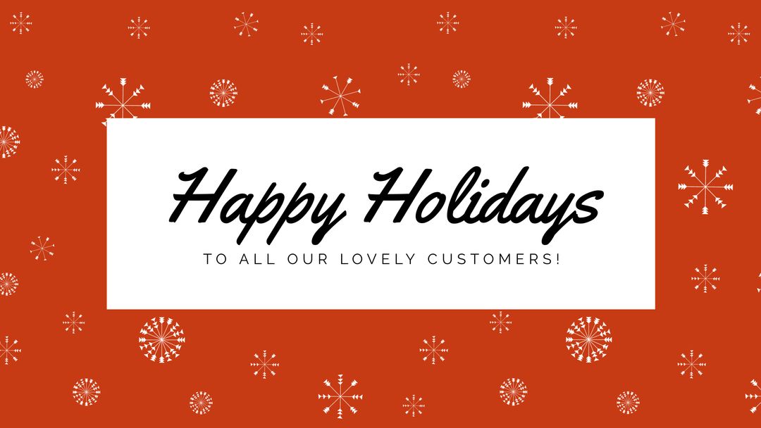 Festive Holiday Greeting Card for Business Customers