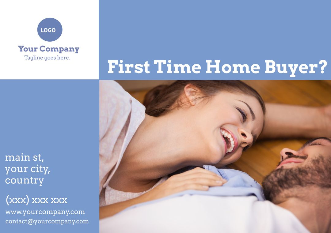 Cheerful Couple Embracing Homeownership Concept