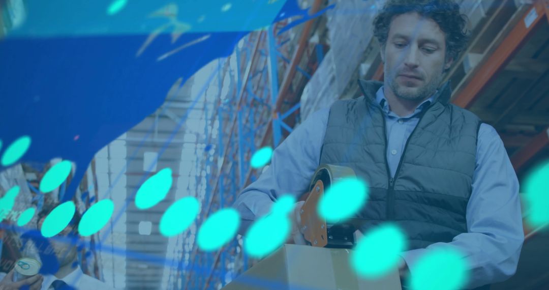 Warehouse Operations Visualization with Digital Overlay