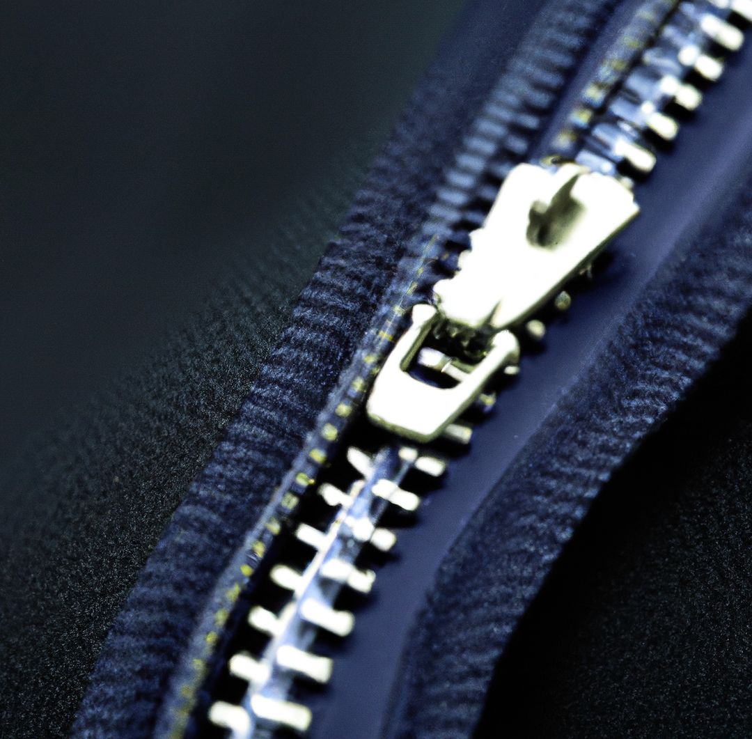 Image of close up of silver zipper and fabric background - Free Images, Stock Photos and Pictures on Pikwizard.com
