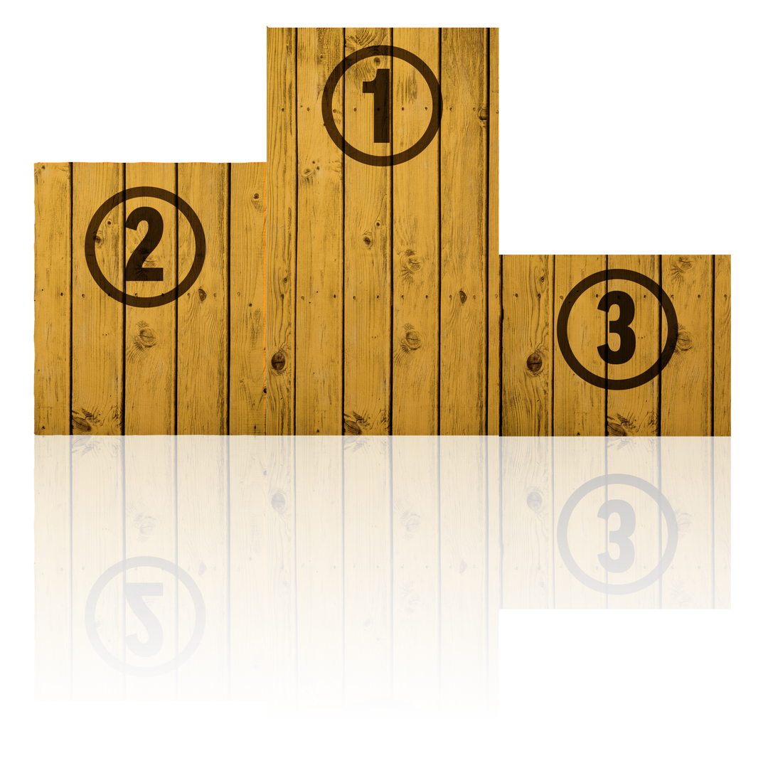 Transparent Wooden Podium Layout With Distinct Numerical Markings - Download Free Stock Images Pikwizard.com