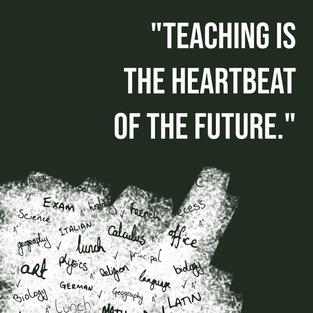 Inspirational Chalkboard Celebrating Teaching and Education - Download Free Stock Templates Pikwizard.com