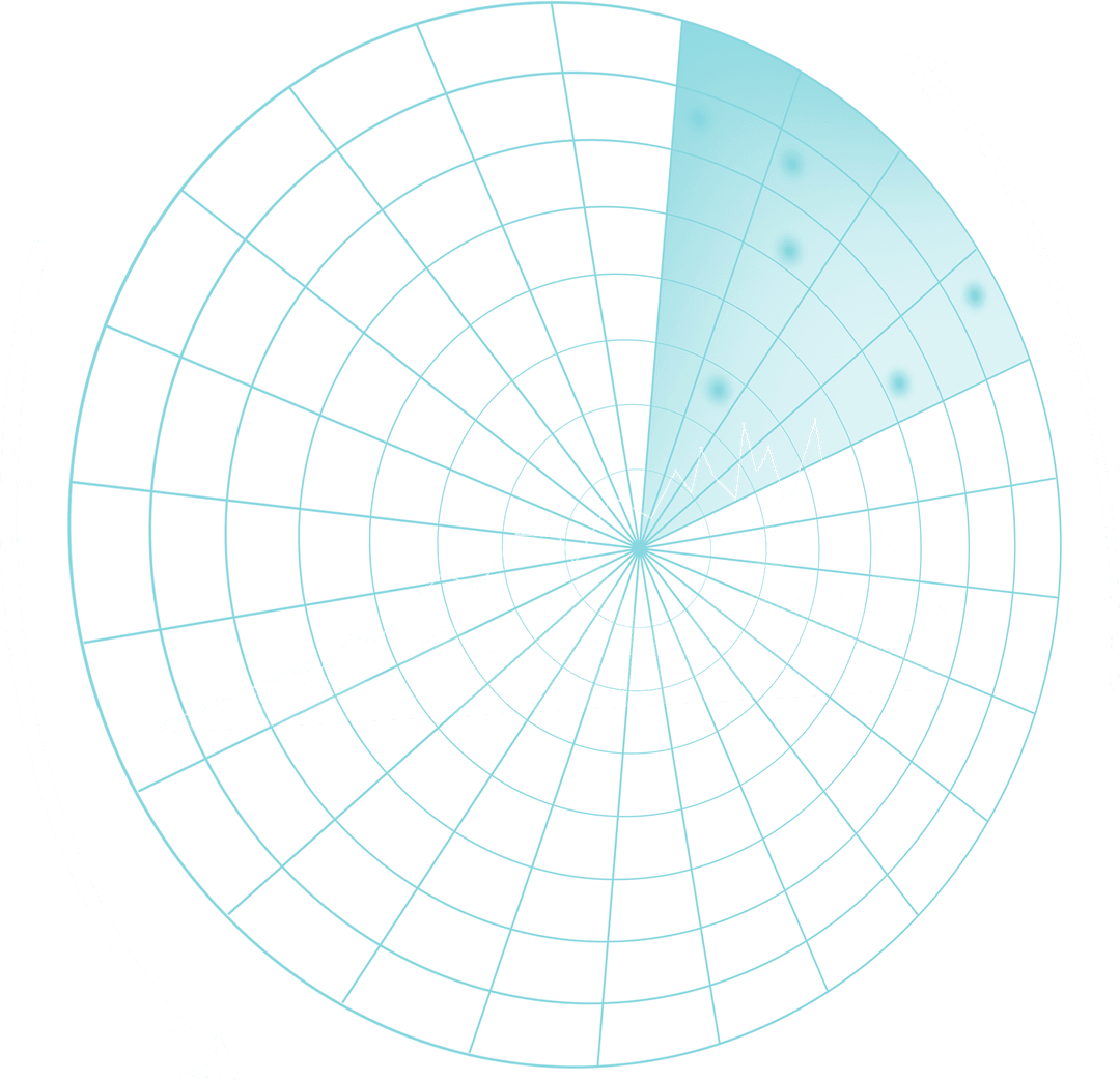 Transparent Digital Blue Scanner Concept on Grid Background