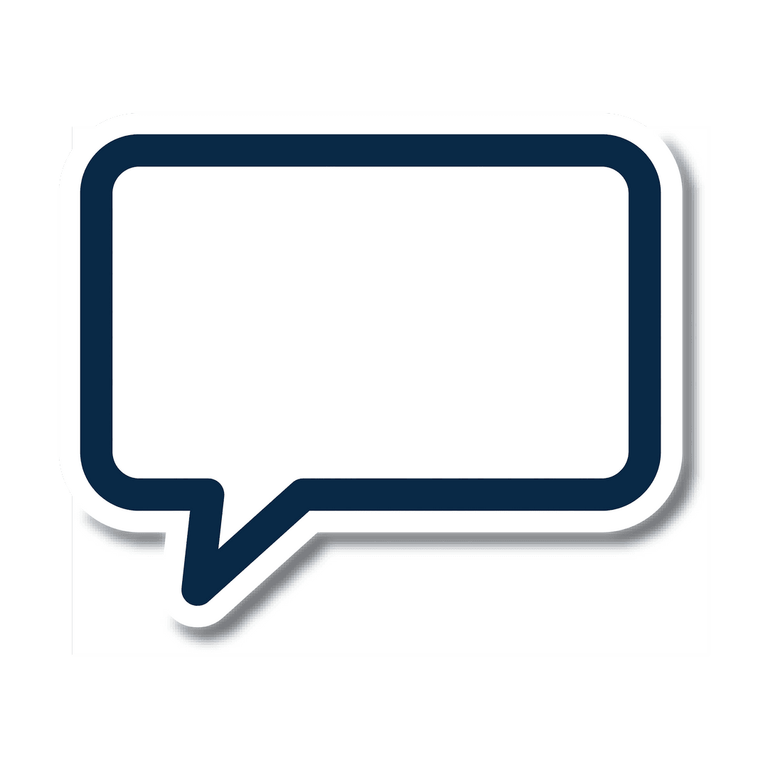 Transparent Speech Bubble Illustration with Copy Space for Communication Design