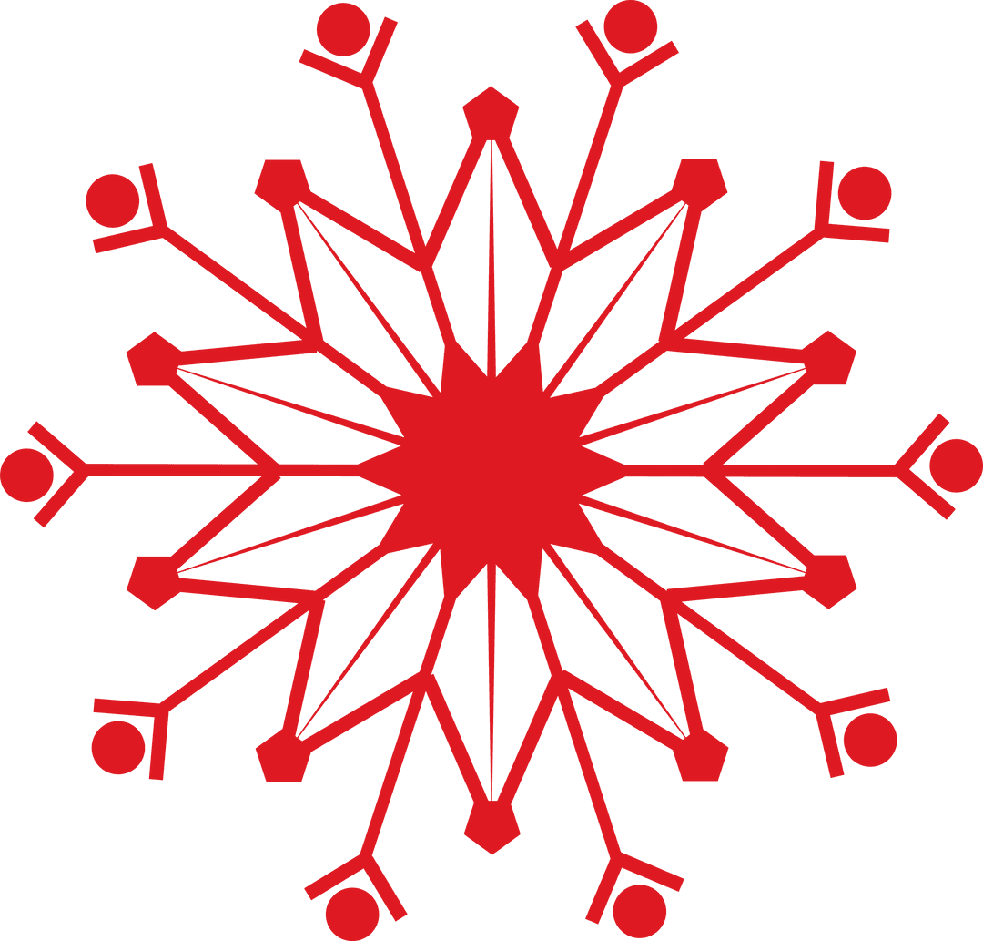 Transparent Abstract Red Geometric Shape