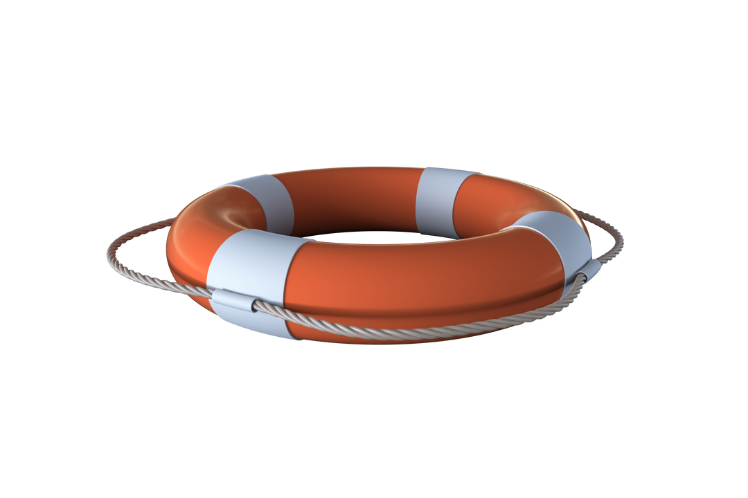 Orange Lifebuoy Isolated on Transparent Background - Download Free Stock Images Pikwizard.com