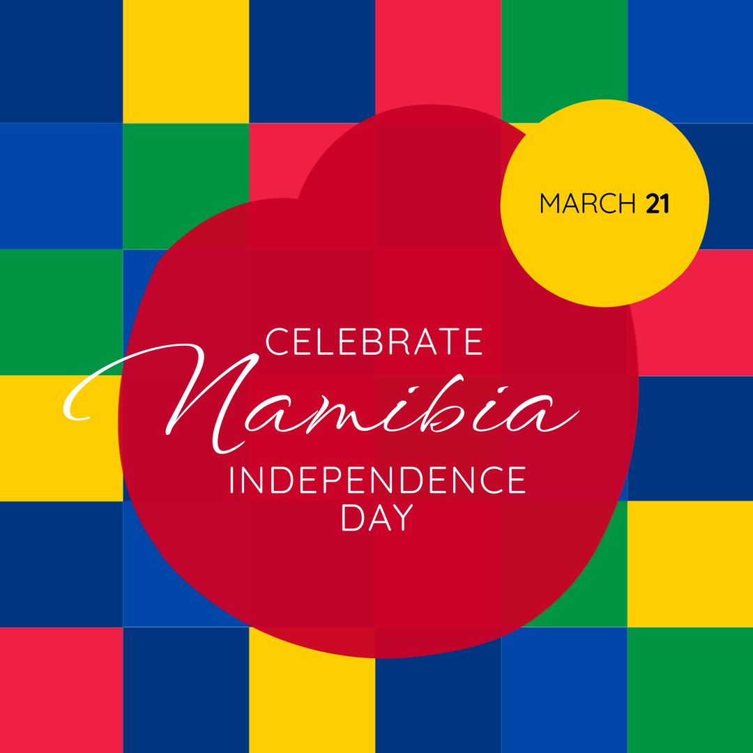 Colorful Celebration of Namibia Independence Day with Modern Design