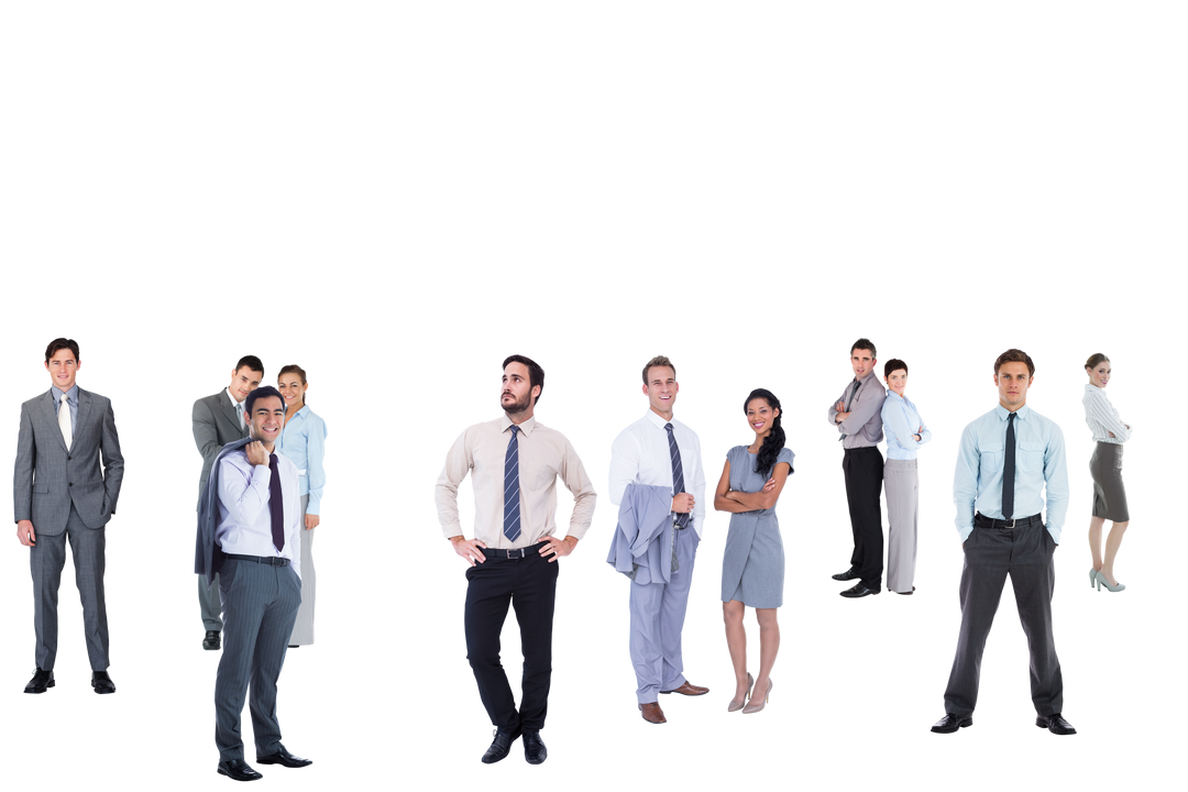 Diverse Professionals Posing on Transparent Background - Download Free Stock Images Pikwizard.com