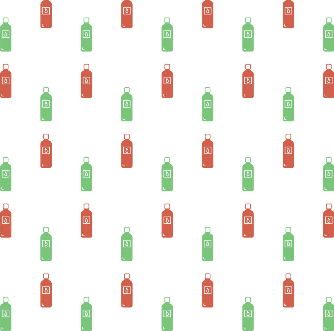 Transparent Red and Green Fire Extinguishers Pattern