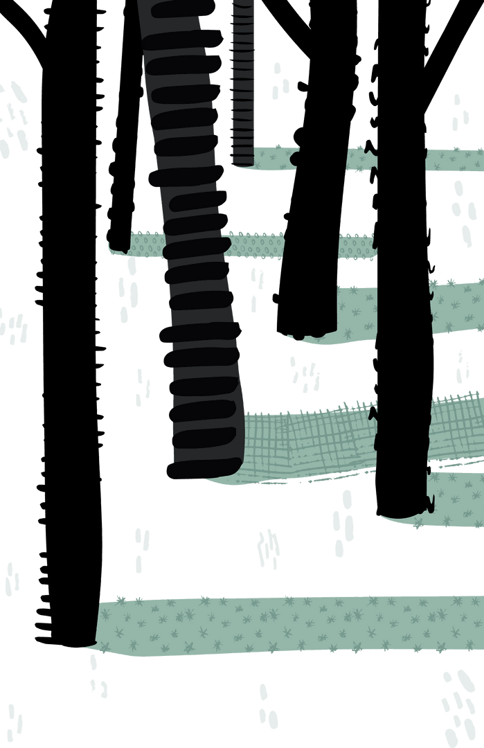Transparent Winter Forest with Tree Trunks and Snowfall - Download Free Stock Images Pikwizard.com