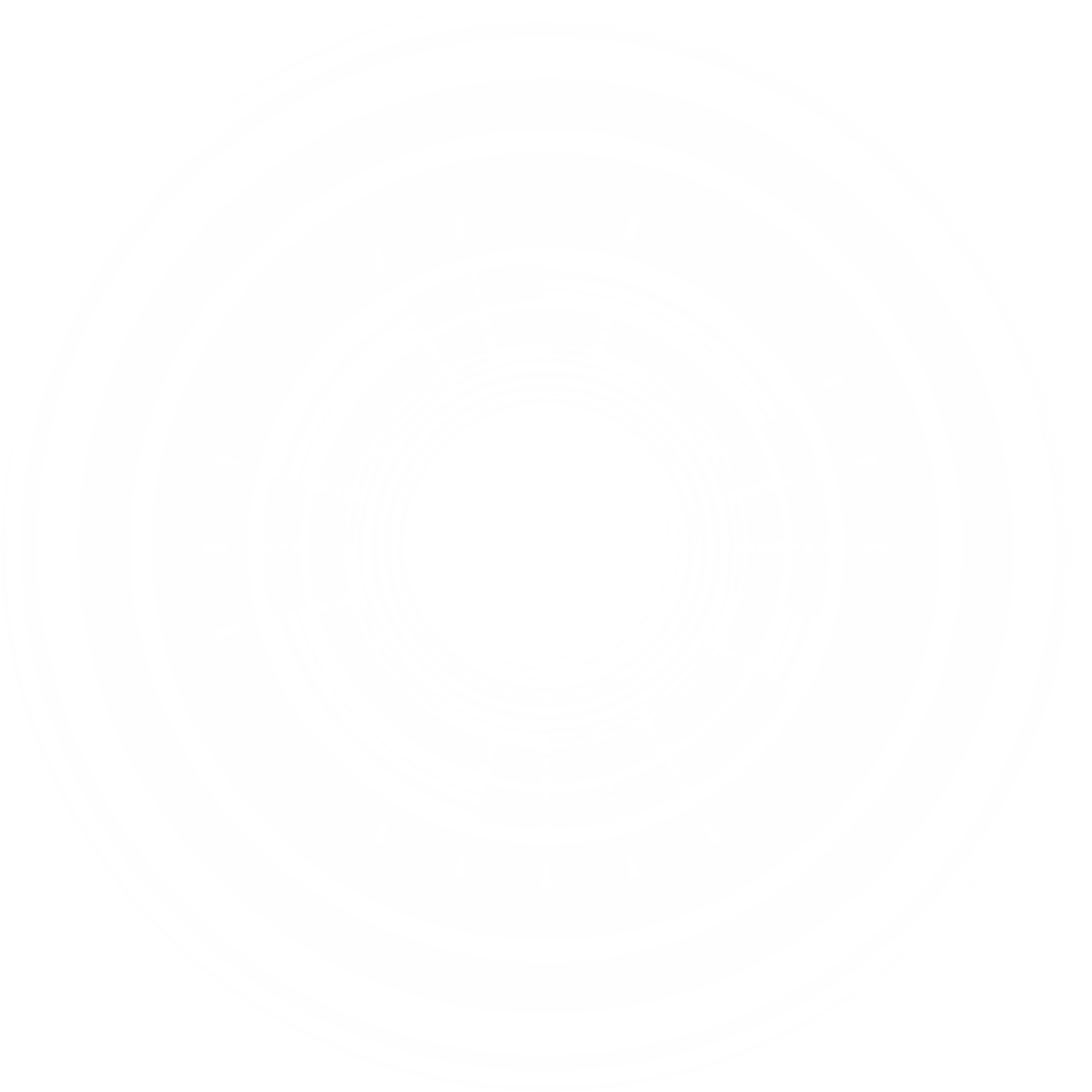 Futuristic White Circular Scanner on Transparent Background
