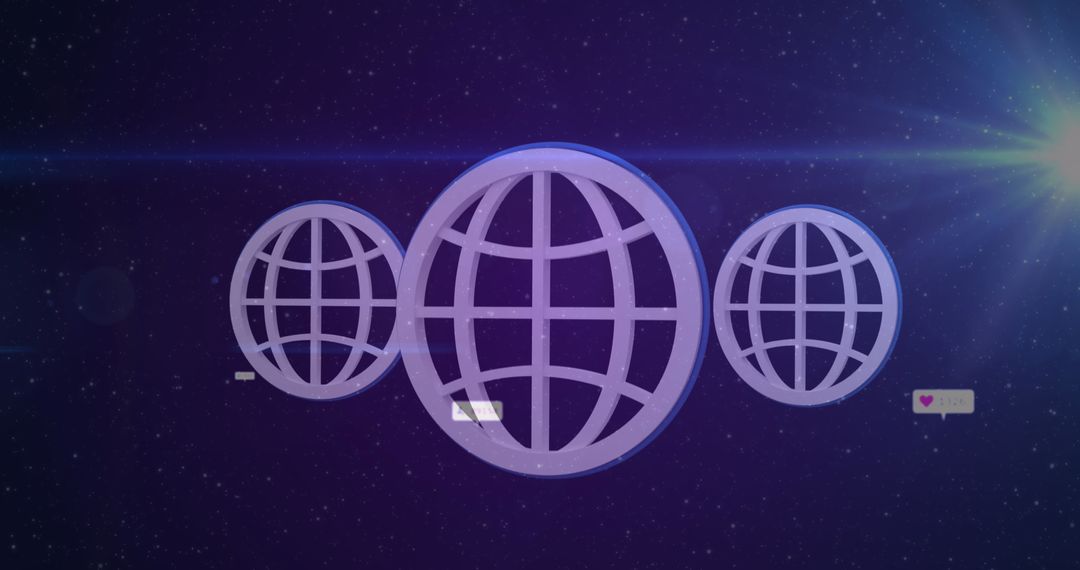 Global Social Media Network Communication Concept