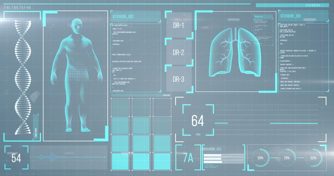 Futuristic Medical Analysis Technology Interface