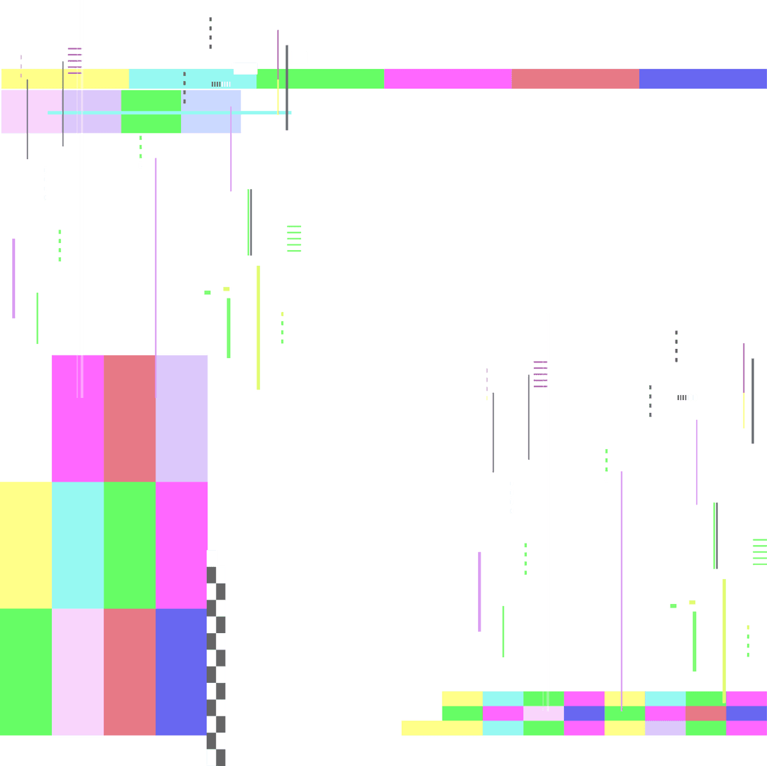 Multicolor Geometric Design on Transparent Background