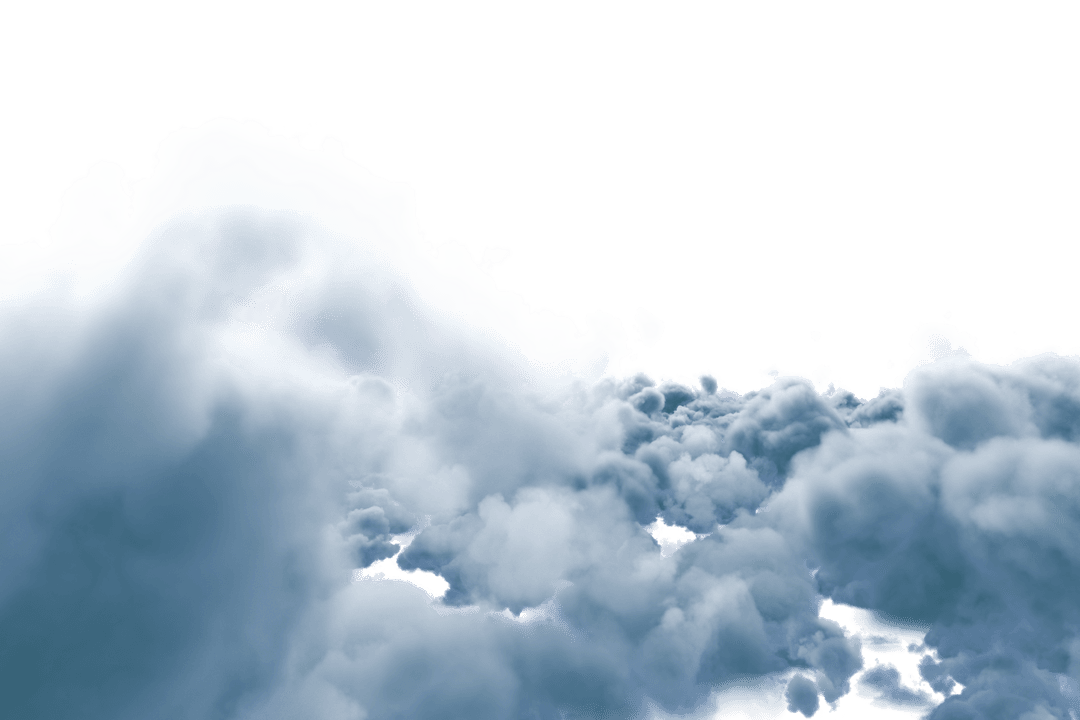 Dark Gray Clouds on Transparent Background for Digital Design