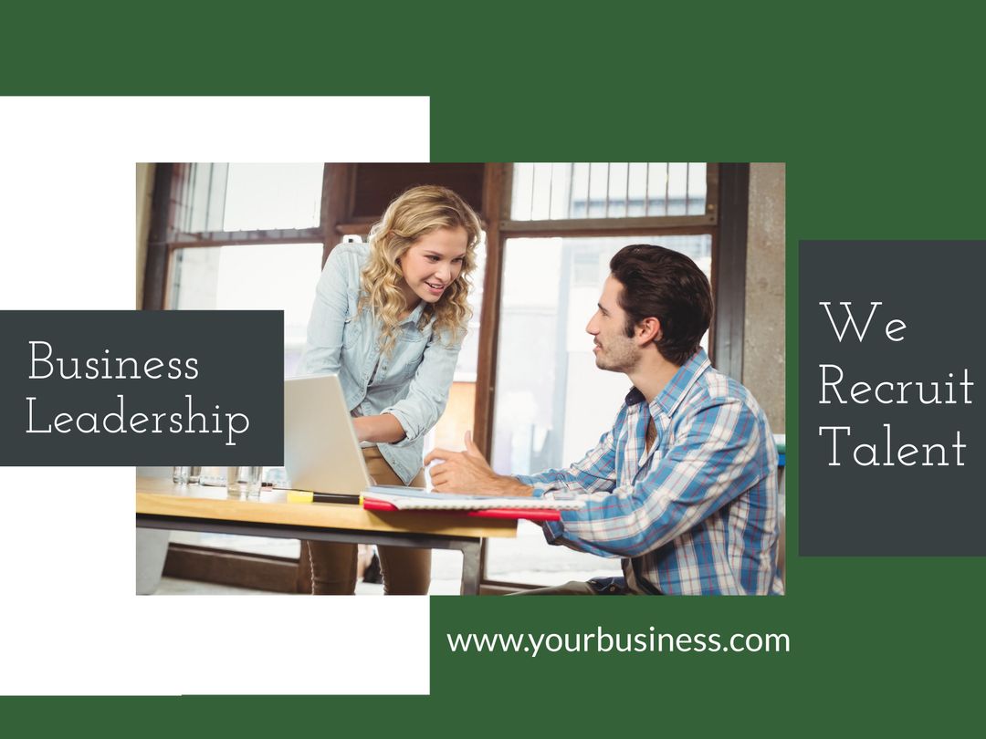 Dynamic Business Team Collaboration and Talent Acquisition Concept