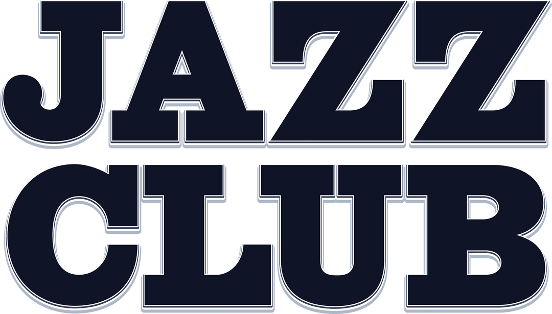 Jazz Club Bold Text Design on Transparent Background for Posters