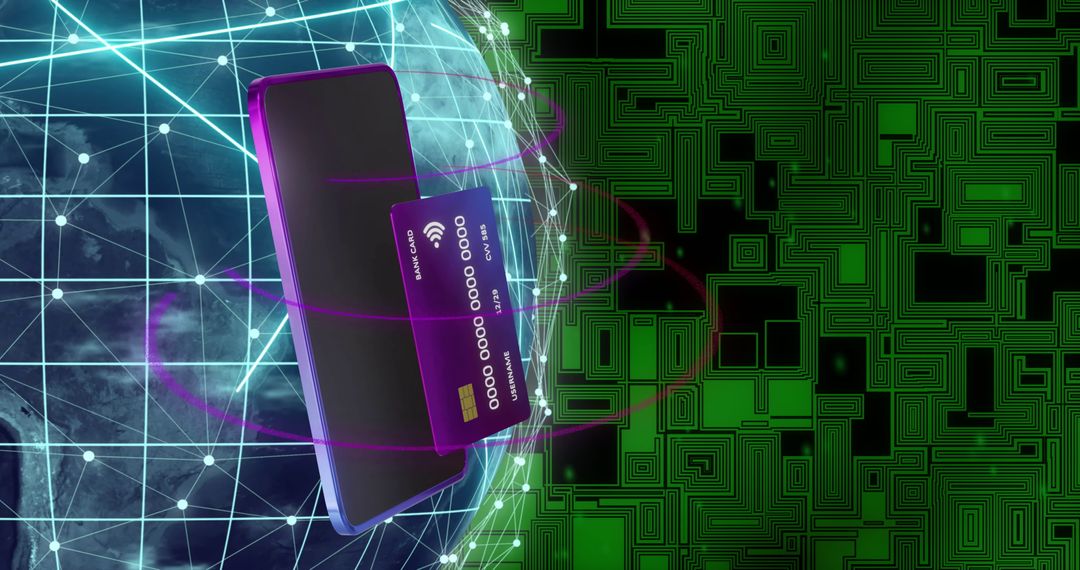 Digital Mobile Payment and Cryptocurrency Technology Concept