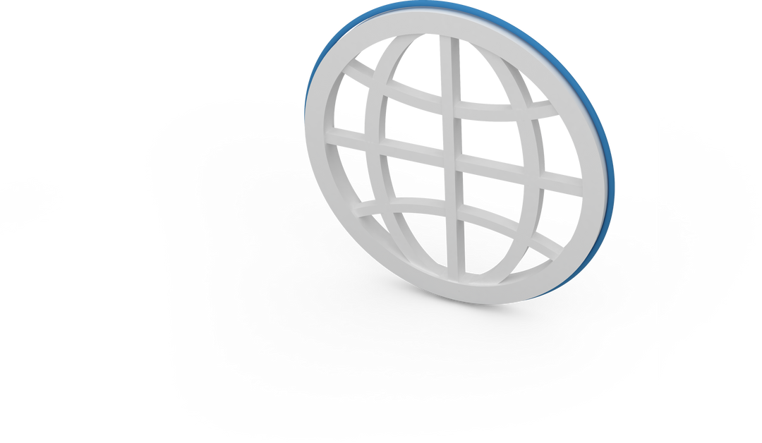 Transparent 3D Globe Symbol Design on White Background - Download Free Stock Images Pikwizard.com