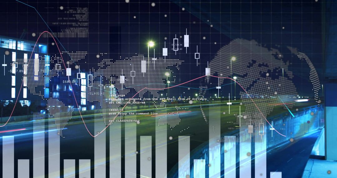 Global Financial Data and Technology Analysis at Night