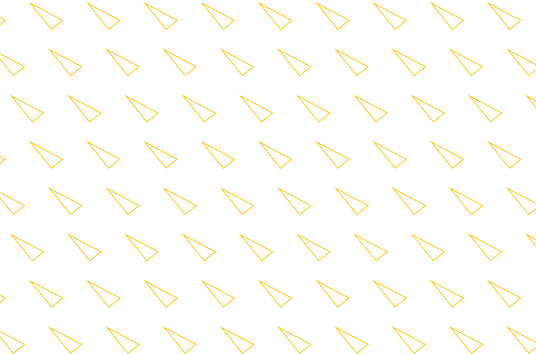 Seamless Pattern of Yellow Arrow Shapes on Transparent Background