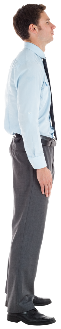 Transparent Businessman Standing Profile with Formal Attire - Download Free Stock Images Pikwizard.com