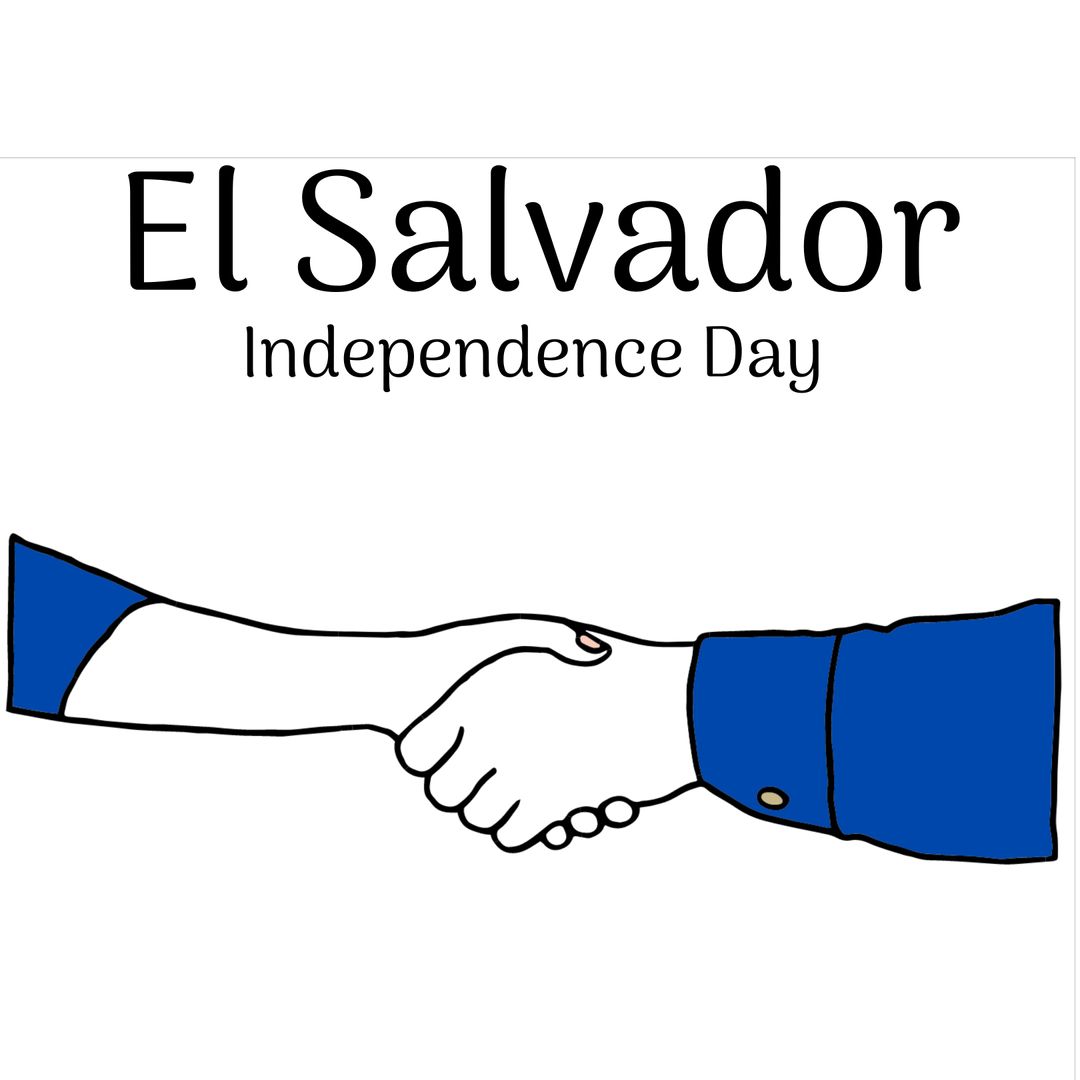 Handshake Symbolizing Unity on El Salvador Independence Day