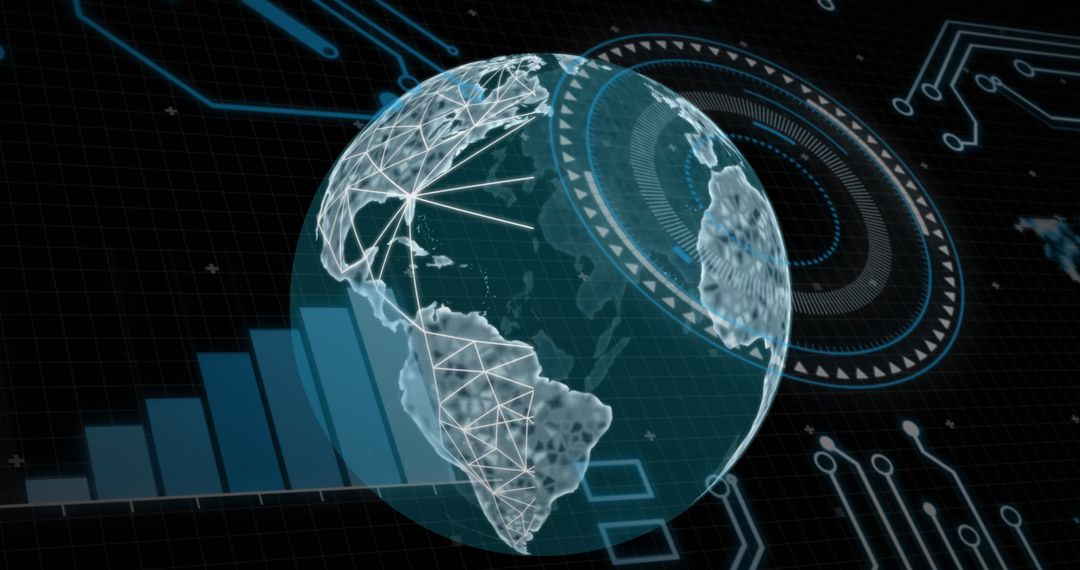 Global Business Analytics and Digital Technology Concept