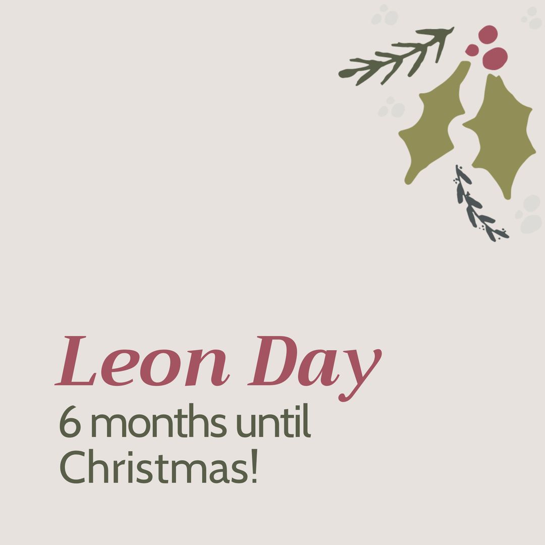 Leon Day Holiday Countdown with Festive Design