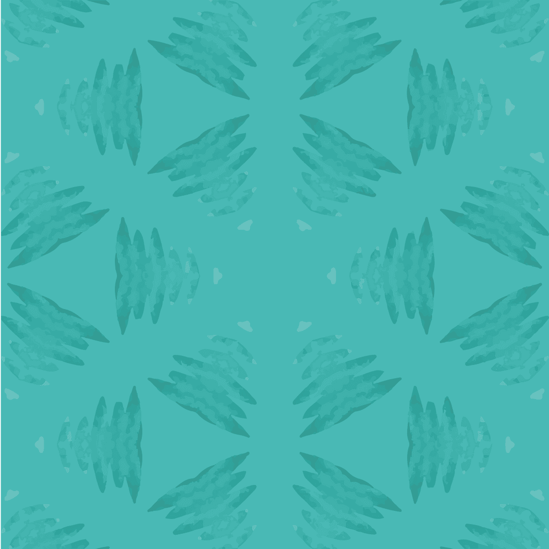 Seamless Graphic of Green Shapes on Transparent PNG Background