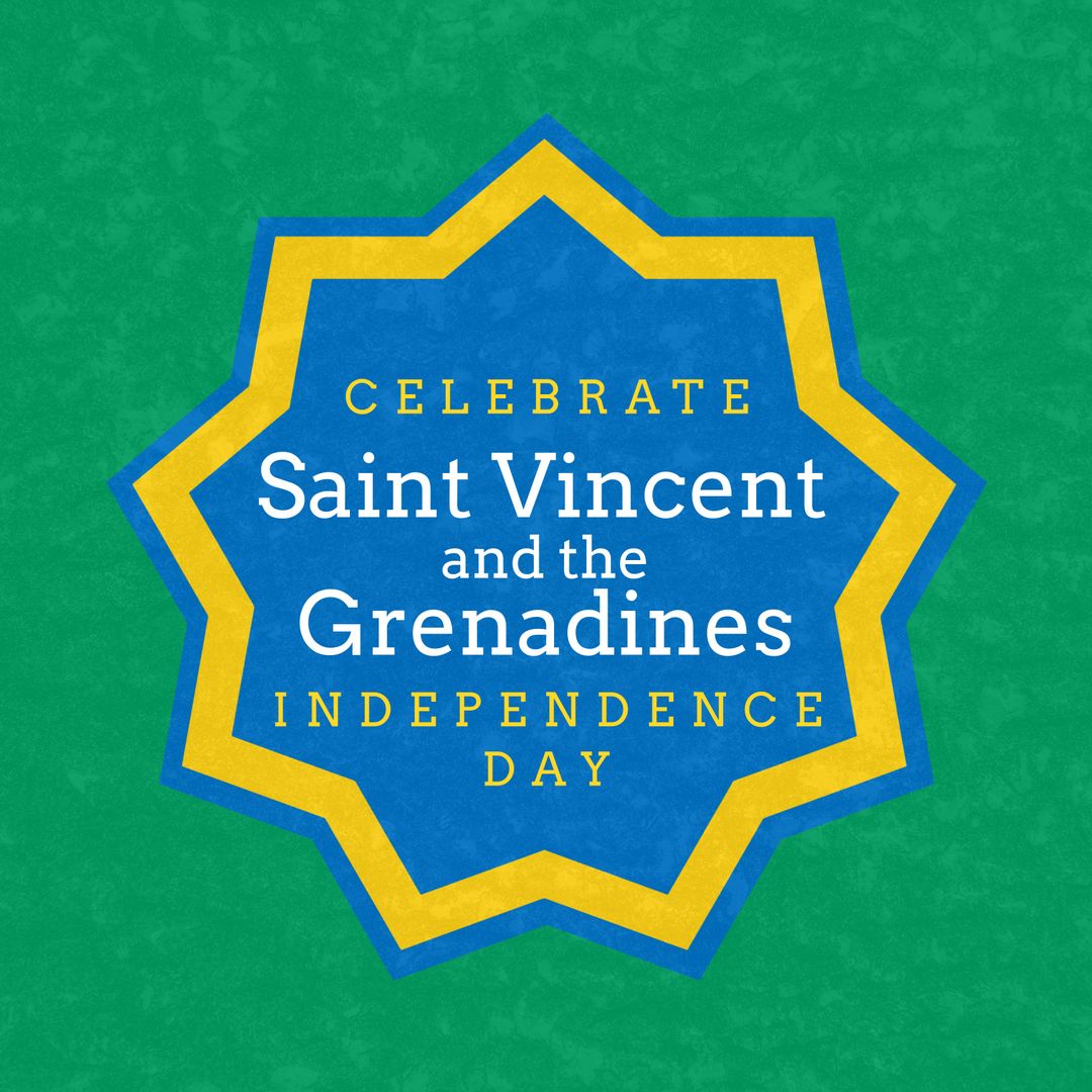 Celebrating Saint Vincent and the Grenadines Independence Day Design