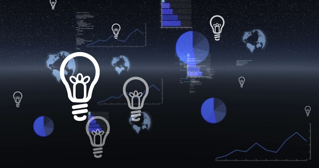 Futuristic Light Bulbs and Graphs in Digital Space